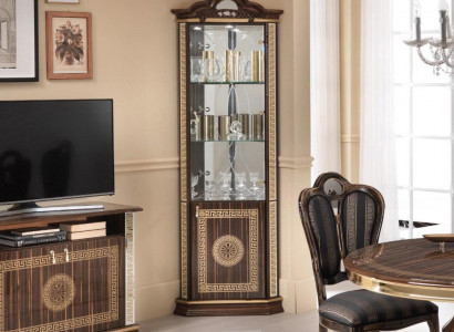 Corner display cabinet, corner cabinet, cabinets, furniture, glass cabinet design, furniture, shelves, new.