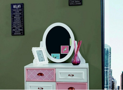 Dresser with mirror luxury console dresser pink children's room furniture new