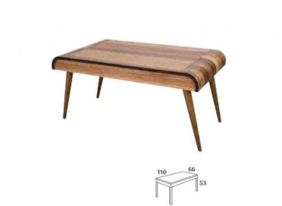 Wood coffee table on wooden legs for your living room Original design model New