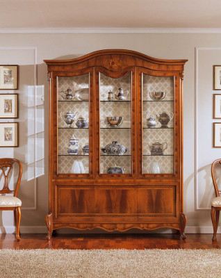 Luxury Display Cabinets Showcases Brown Cabinet Living Room Wood Glass