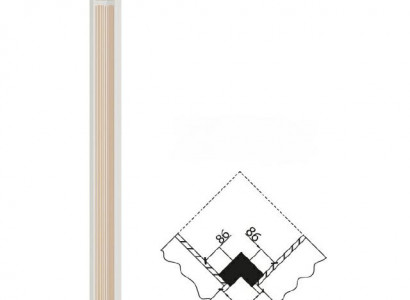 Corner column, wooden column, corner finishing element, Verona columns, V-cornerstone