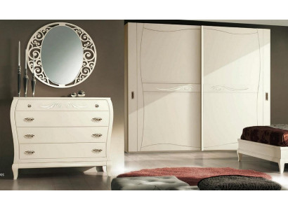 Chest of drawers, mirror, sideboards, cupboard, shelf, console, furniture, wooden cabinet, Italy set, 2-piece.