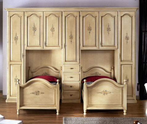 Classic wardrobe with beds hotel furnishings bed wardrobe set furniture