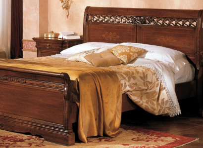 Bedside table solid wood cabinet furniture bed double furniture bedroom Italy 3-piece set