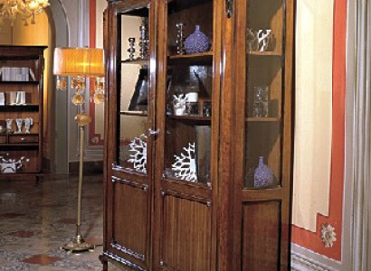 Furniture wood brown display cabinet chic display cabinet Italian furniture classic