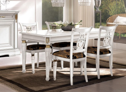 Dining table table dining room tables luxury wood white design modern Italian furniture