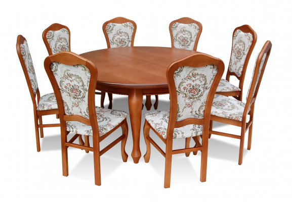 Dining room wood tables dining set chair group new table 8x design chairs 9-piece set