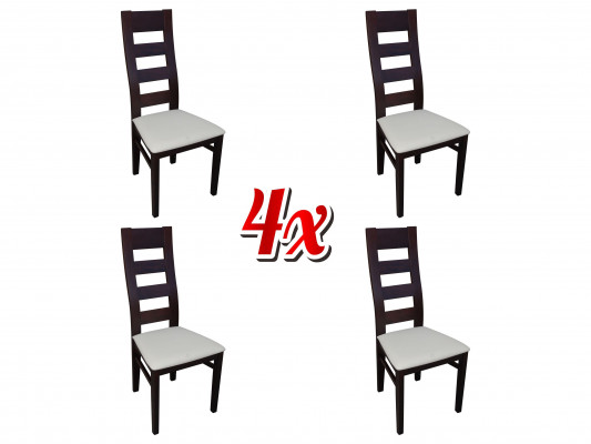 Chairs Restaurant Dining Room Fabric New Design Set 4x Armchair Chair Wood Textile Upholstered