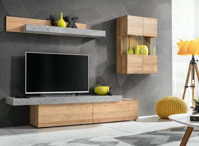 Living room wall unit modern designer TV stand wall cabinet new