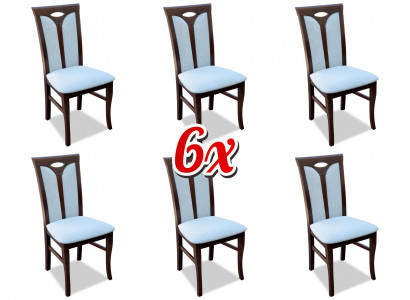 Set of chairs, lounge set, dining 6x chair design, upholstered seat chairs, chair groups