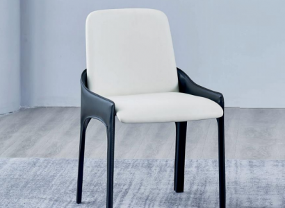 Modern white-black dining chair designer dining furniture chair.