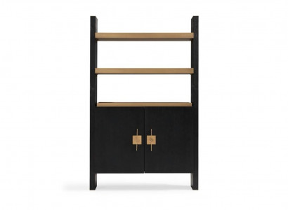 Cabinet with shelves wooden cabinet wardrobes wood black design gold new