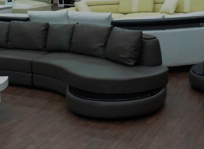 Designer sofa, corner sofa, living landscape, round sofa, leather sofa, couch, sofa, U-shape PR-S