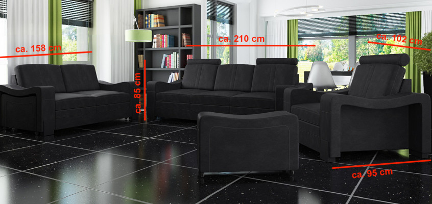 Set fabric sofa 3+2+1 sofa set custom-made upholstery sofa USB textile