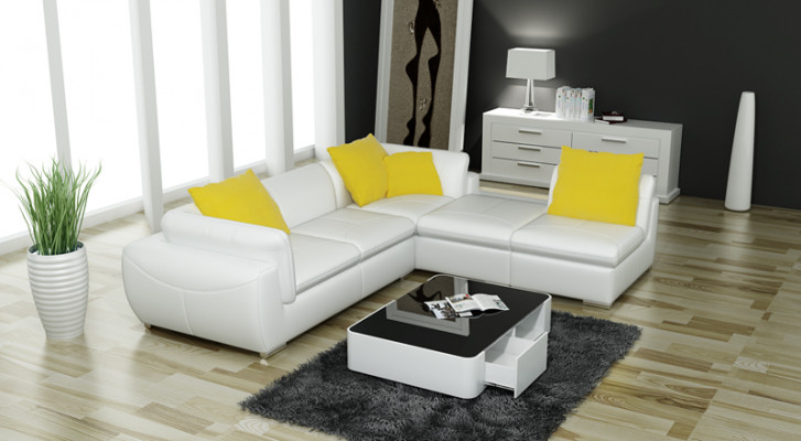 Leather sofa couch living area corner sofa corner set design modern sofa F3014 new