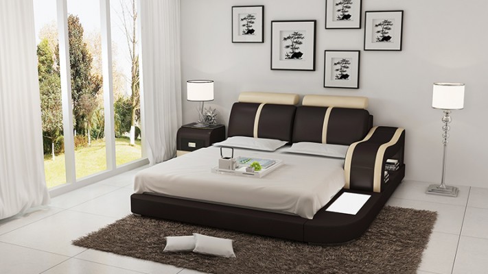 Bed Design Luxury Luxury Beds Leather Modern Bedroom 140/160/180 cm