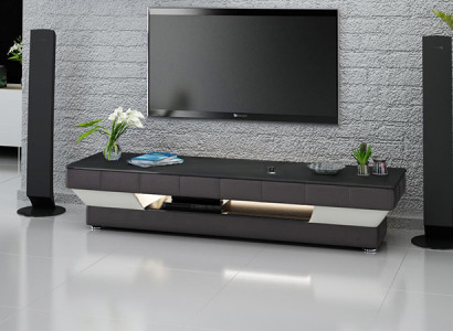 TV sideboard leather glass table television cabinet table lowboard Mo.J