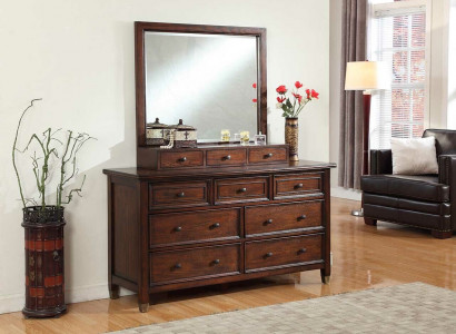 Buffet sideboard dresser with mirror real handmade wood classic sideboards