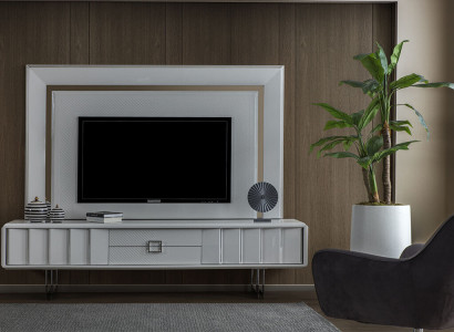 Luxury Wall Unit Living Room TV Frame RTV Walls Cabinet Modern