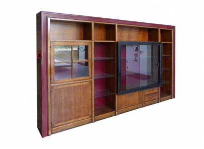 Built-in cabinet shelf display case XXL cabinets living room wall glass cabinet extension wall wood