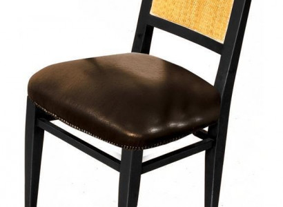 Dining chair luxury Art Deco chairs leather design wooden chair Italian furniture