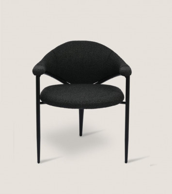 Black Designer Chair Luxury Dining Room Single-seater Modern Furnishing