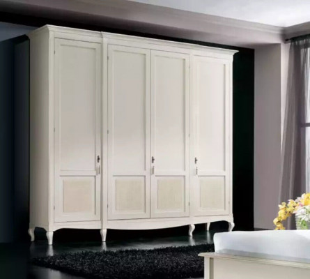 Bedroom luxury wardrobe white closet wood modern furniture new