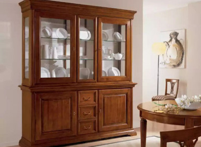 Classic showcase Italian luxury furniture display cabinet wood cabinet design cabinet