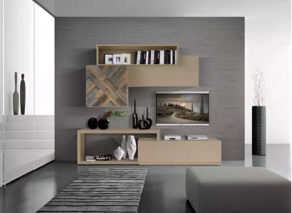 TV lowboard, RTV wall shelves, living room wood luxury wall furniture