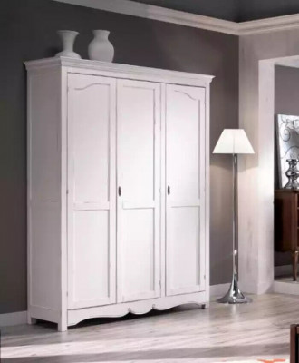 Wardrobe Wooden Cabinet Closet Bedroom Luxury Furniture White New