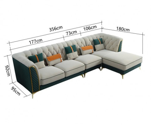 Design corner sofa L-shaped leather sofa couch living area set design modern sofas