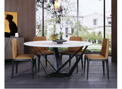 Round luxury dining table designer dining tables 130cm conference round tables