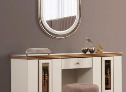 Dressing table dresser console dressers wood modern bedroom beige.