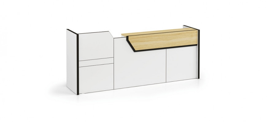 Reception counter desk practice office trade show reception hotel tables 280x80cm