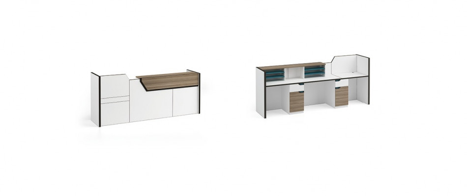 Reception counter desk practice office trade show reception hotel tables 280x80cm