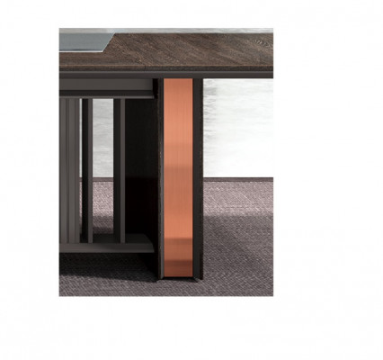 Desk table office furnishing work table office cabinet 2-piece.