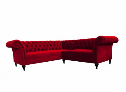 Designer Red Chesterfield Corner Sofa Modern Corner Couch Designer Furniture