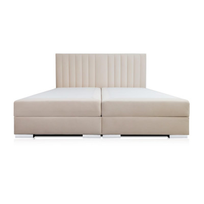 Comfortable and functional bed is made of high quality material in a modern style 