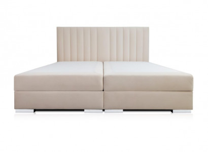 Comfortable and functional bed is made of high quality material in a modern style 