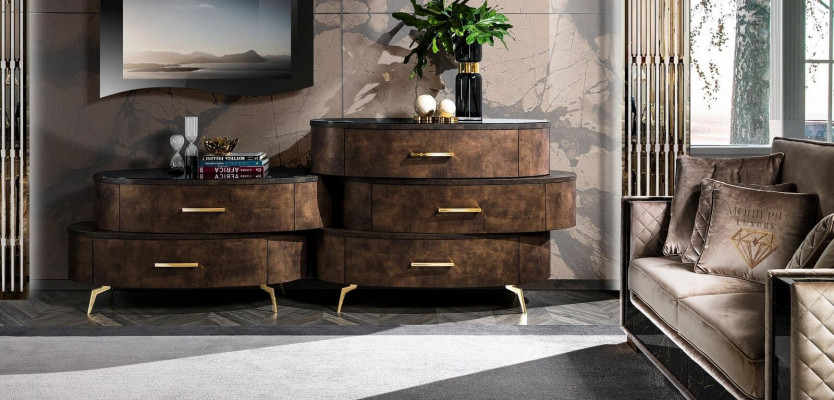 Luxury wood chest of drawers, cabinet, shelf, console furniture, new dresser design cabinet