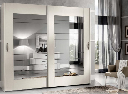 Luxury wardrobe with sliding doors bedroom closet cabinets wood modern